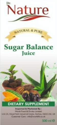 job Lighed Ups Dr. Nature Sugar Balance Juice 500ml – OnlineSupermarketBG